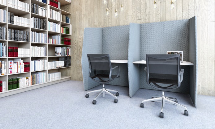 snug acoustic pods in library