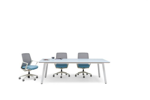 Campus blue meeting table