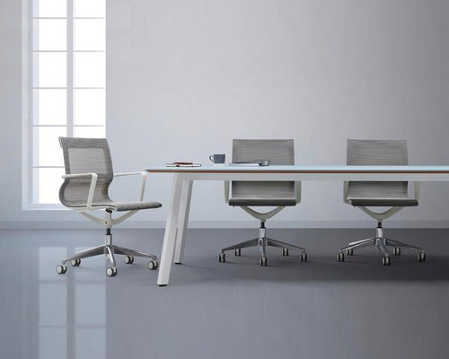 Campus blue meeting table