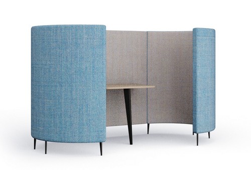 Delia 2-person meeting pod with no seats