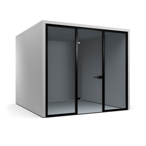 Hyde meeting pod with glass doors