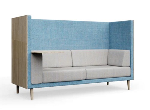 Lenny 3-seater with laminate cladding, and a laptop table
