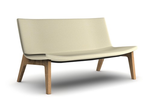 Cortado wooden framed lounge bench