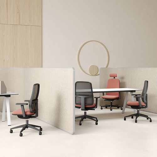 Vinna task chairs | black frames | upholstered | mehs backs