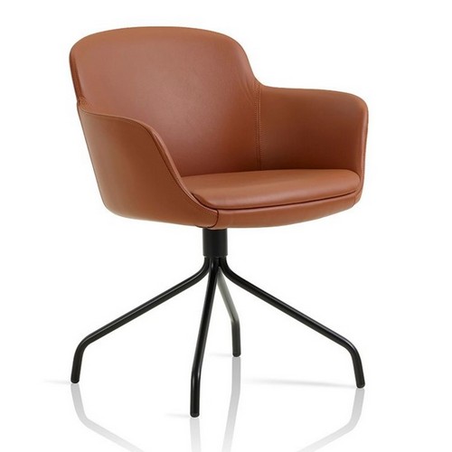 Danny Meeting Chair | black swivel base