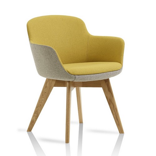 Danny Meeting Chair | oak wooden legs