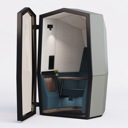 Kabin 1 work pod in blue