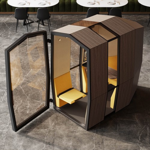 Kabin 2 in Yellow and Walnut