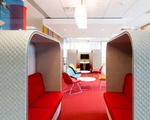 Creating collaborative spaces with acoustic pods