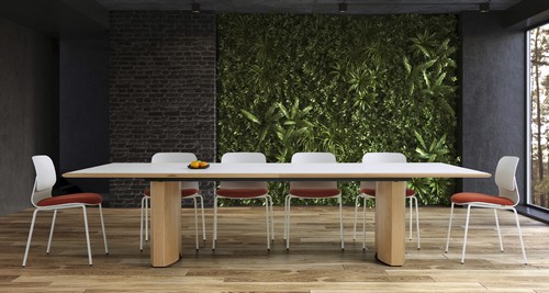 Aerofoil conference meeting table Kody chairs 