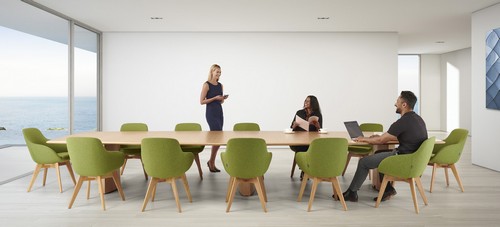 Aerofoil conference table, executive table, Danny chairs