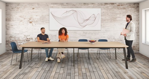 Fin meeting table | Mix meeting chairs