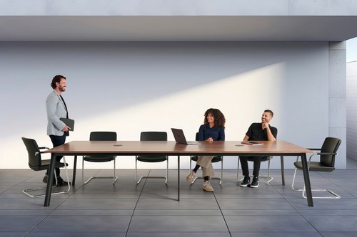 Fin meeting table | Mix meeting chairs