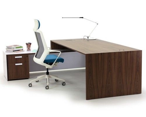 Verco Aston Walnut & White Desk