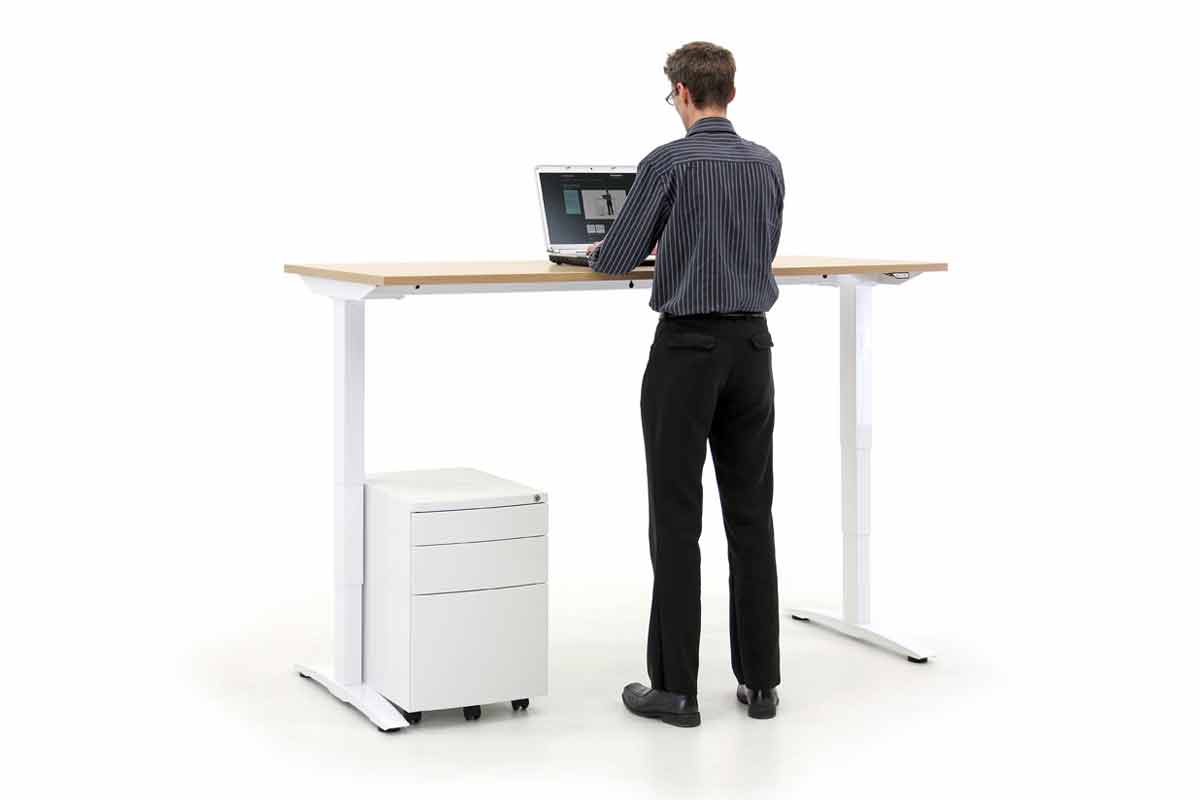 Oblique Adapt SitStand Desks Electric height adjustable desks