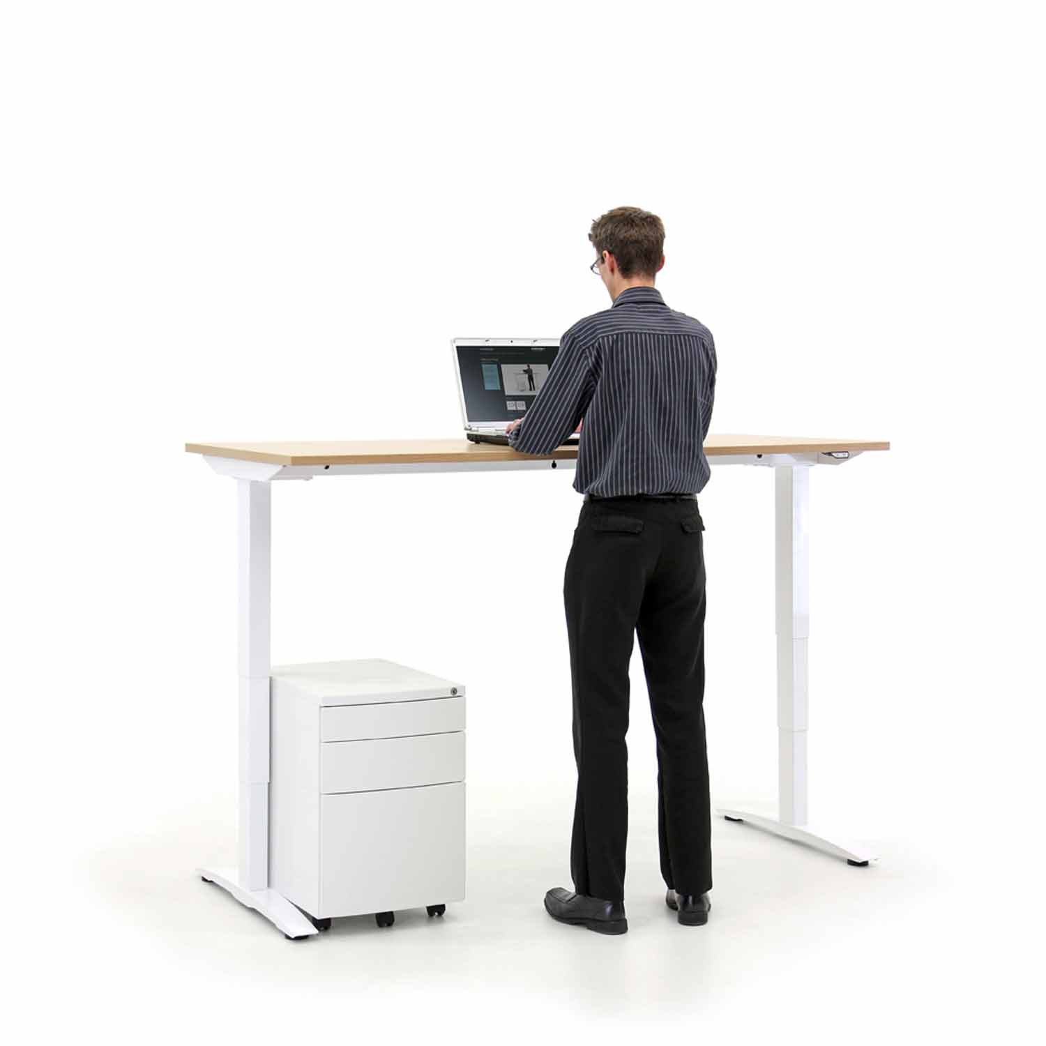 Sit stand desk - height adjustable for office
