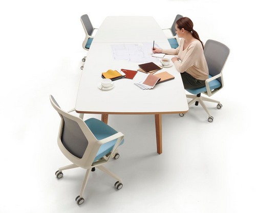 jack meeting table in white