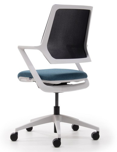 Hovva task chair white blue