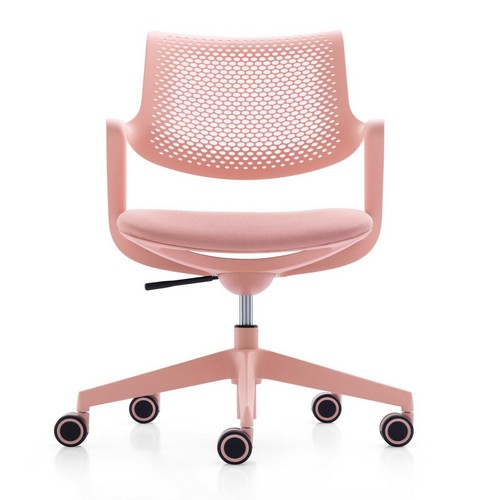 Emma Hybrid Task Chair in Pink