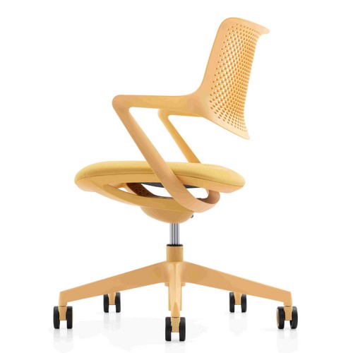 Emma Hybrid Task Chair in Yellow