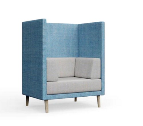 Lenny 1-seater with an upholstered surround
