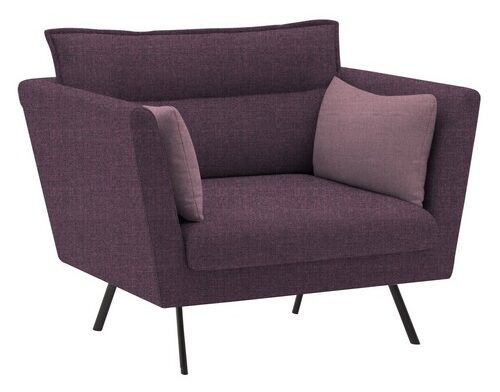 Anna Lounge armchair with a four-legged frame