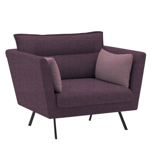 Anna Lounge armchair with a four-legged frame