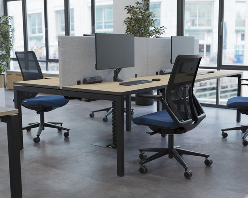 SYSTM back-to-back bench desking
