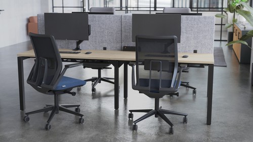 SYSTM back-to-back bench desking