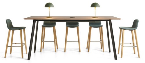 Fin High Meeting Table | Bethan High Stools