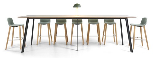 Fin High Meeting Table | Bethan High Stools